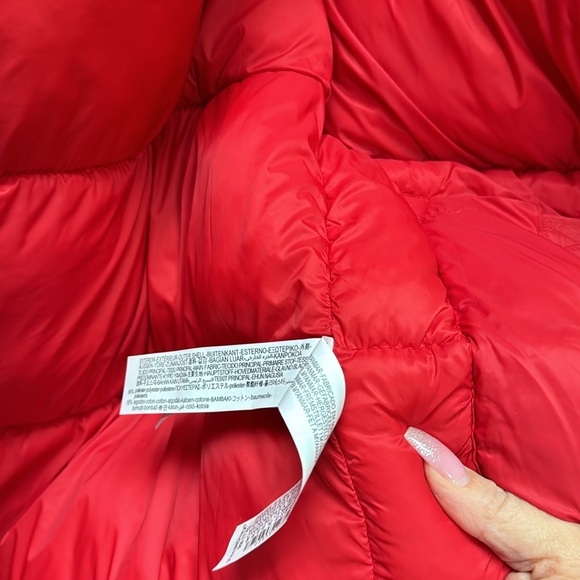 Zara red Parka puffer jacket Coat size - M - Picture 4 of 4